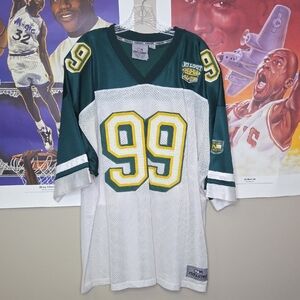 Vintage No Limit Soldier Gear Green and White Men's Jersey